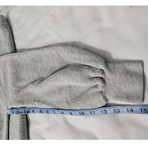 LOFT WOMEN'S HEATHER GRAY CARDIGAN SWEATER – SIZE XXS – OPEN FRONT COZY ELEGANCE - Picture 11 of 11